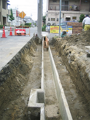 写真：名古屋市中川区野田乗入工事 堀削完了